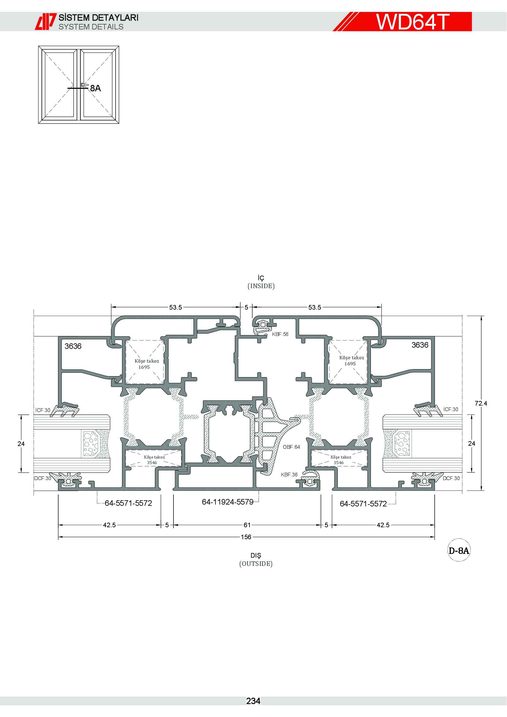 S 64 Yalıtımlı Alüminyum 75